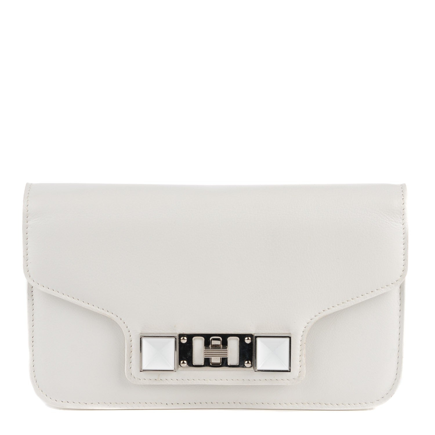 Proenza Schouler Calfskin PS11 Chain Wallet White 1 of 7