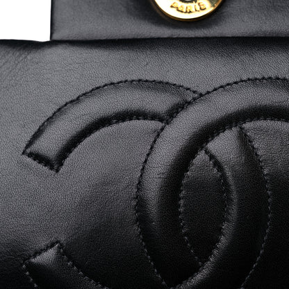 Chanel Lambskin Quilted XL Jumbo Single Flap Black 15 of 16