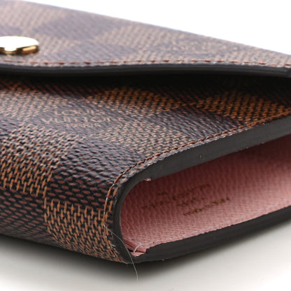 Louis Vuitton Damier Ebene Victorine Wallet Rose Ballerine 9 of 10