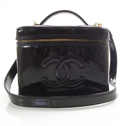 Chanel Patent Vanity Cosmetic Case Black 1 of 11