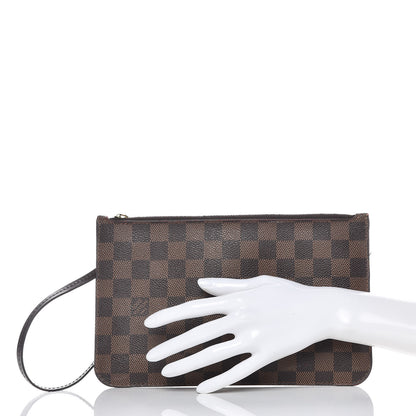 Louis Vuitton Damier Ebene Neverfull MM GM Pochette 2 of 11
