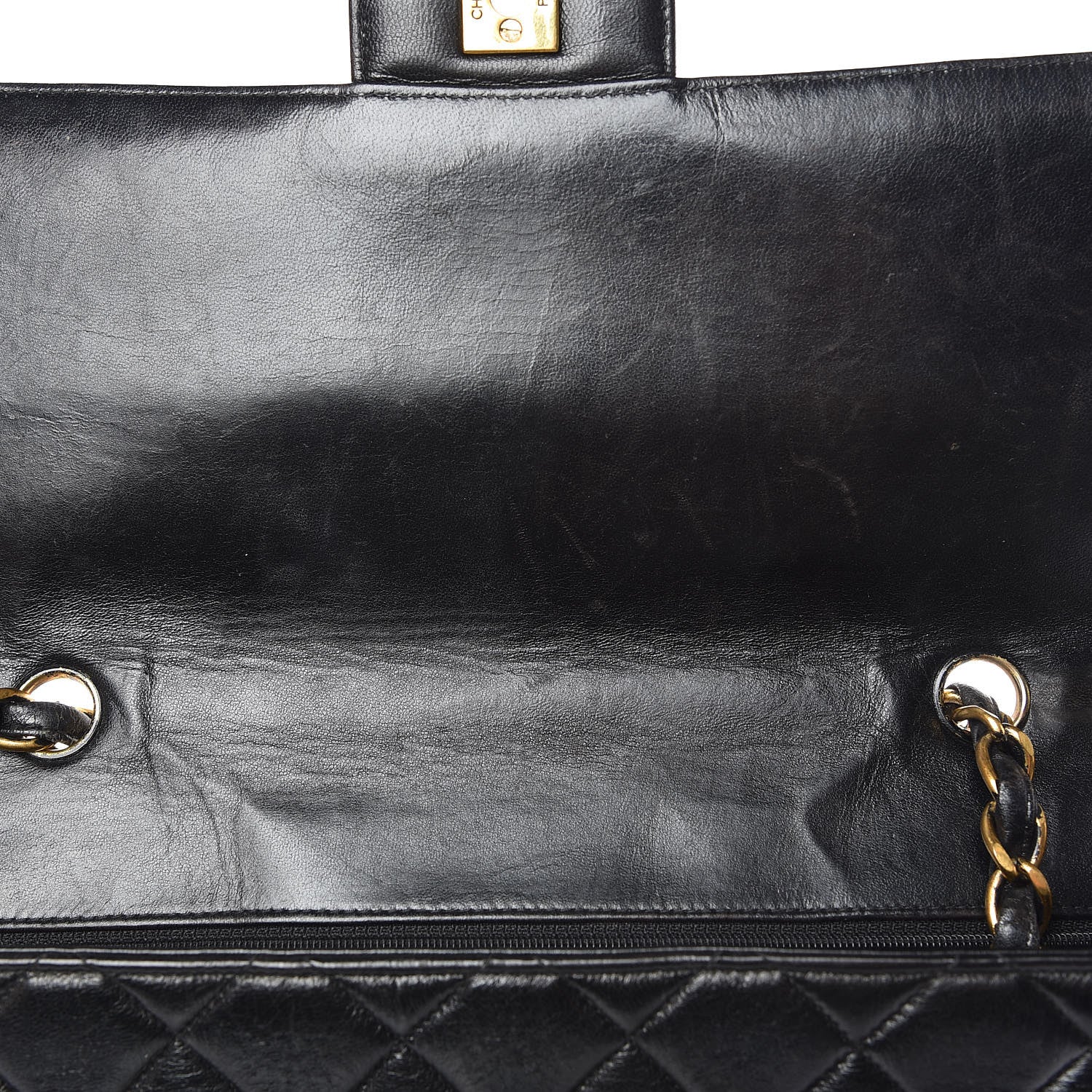 Chanel Lambskin Quilted Jumbo Single Flap Black 9 of 19