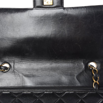 Chanel Lambskin Quilted Jumbo Single Flap Black 9 of 19