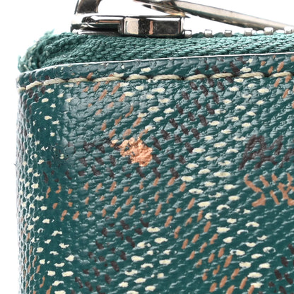Goyard Goyardine Matignon Zip Around GM Wallet Green 7 of 8