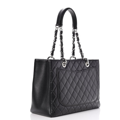 Chanel Caviar Quilted Grand Shopping Tote GST Black 4 of 20