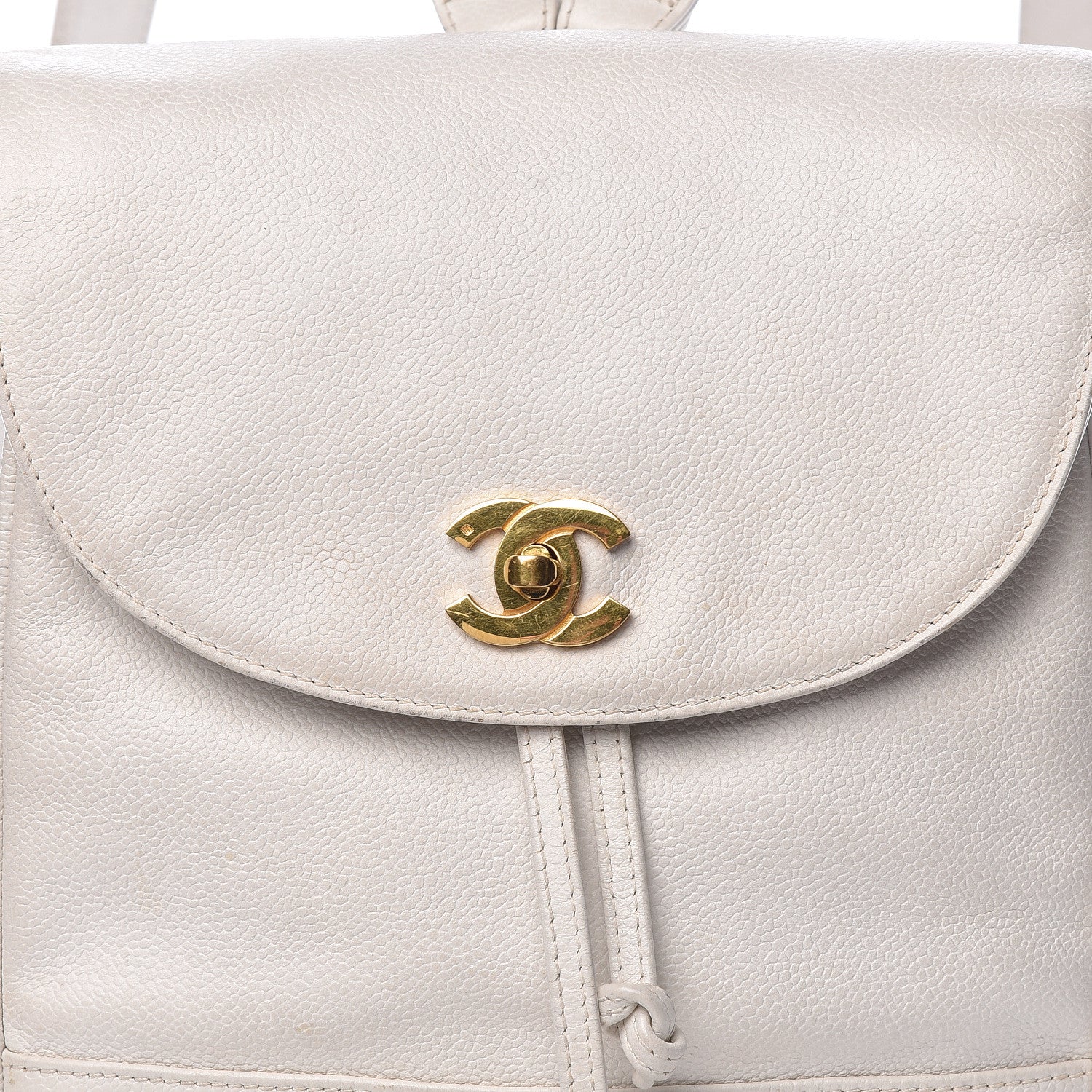 Chanel Caviar CC Backpack White 8 of 24