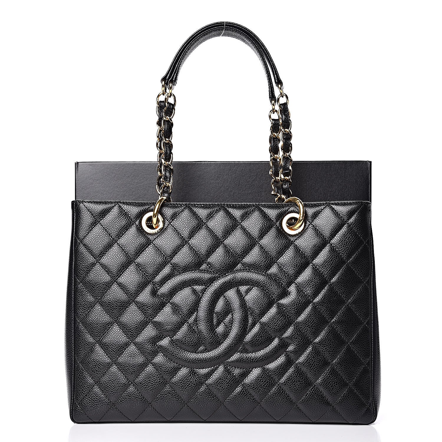 Chanel Caviar Quilted Grand Shopping Tote GST Black 11 of 11