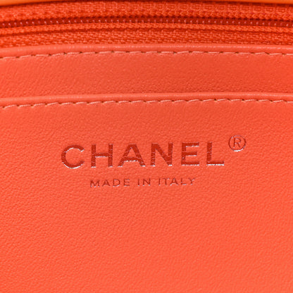 Chanel Lambskin Quilted Mini Rectangular Flap Orange 7 of 12