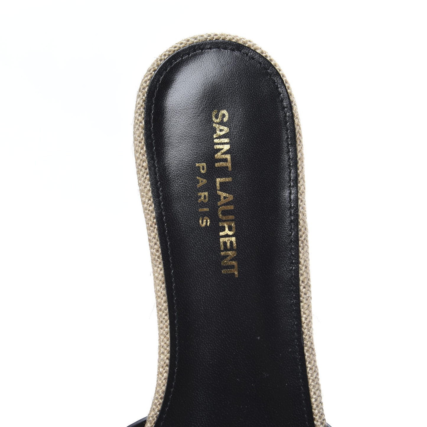 Calfskin Nu Pied 05 Slide Sandals 38.5 Black