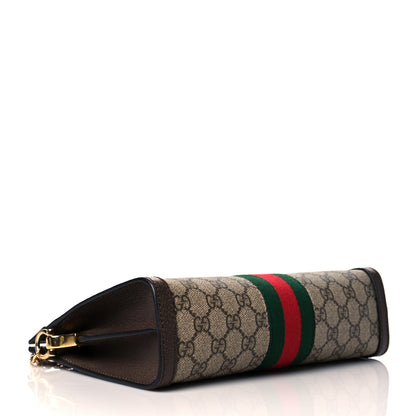Gucci GG Supreme Monogram Web Small Ophidia Chain Shoulder Bag Brown 4 of 12
