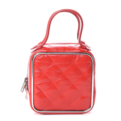 Alexander Wang Calfskin Quilted Halo Top Handle Bag Red 1 of 7