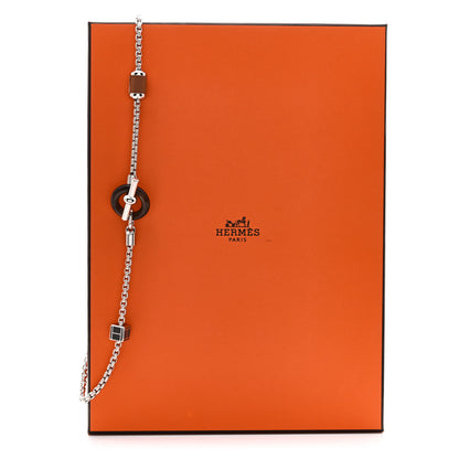 Hermes Palladium Buffalo Horn Swift Meli-Melo Necklace 6 of 6