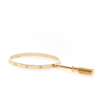 Cartier 18K Yellow Gold Small LOVE Bracelet 17 4 of 6