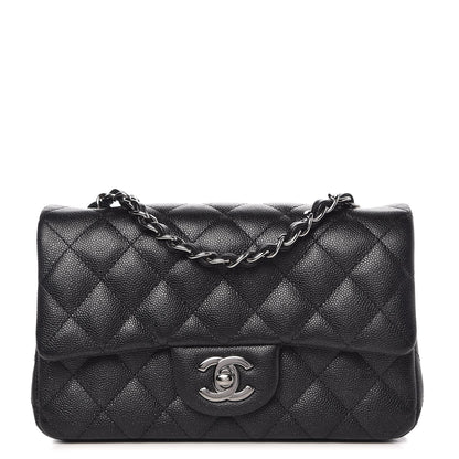 Chanel Iridescent Caviar Quilted Mini Rectangular Flap Black 1 of 8