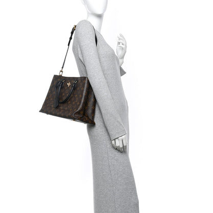 Louis Vuitton Monogram Flower Tote Black 2 of 10