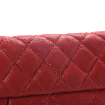 Chanel Iridescent Calfskin Large Chic Quilt Flap Red 10 of 10