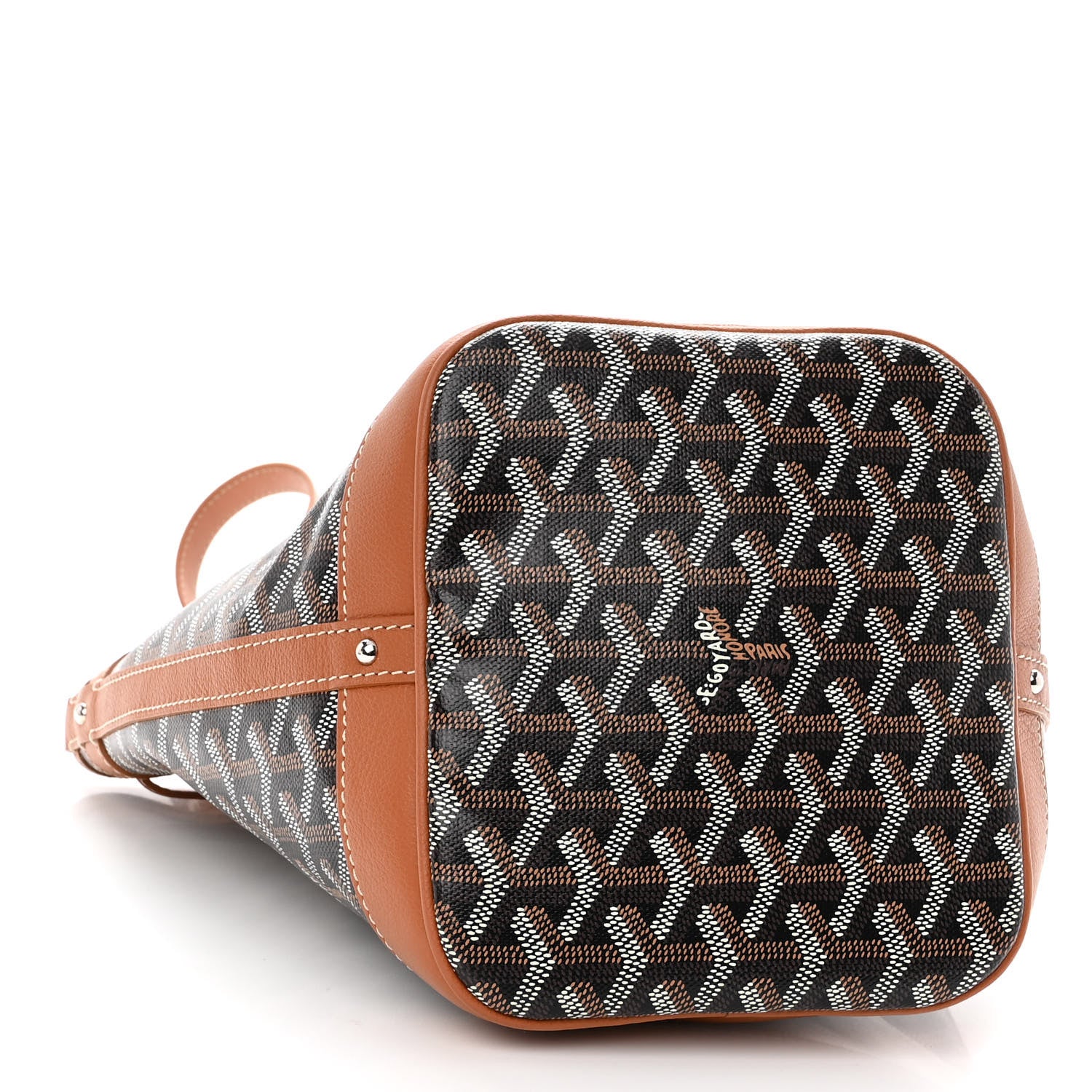 Goyard Goyardine Petit Flot Bucket Bag PM Black Gold 4 of 9