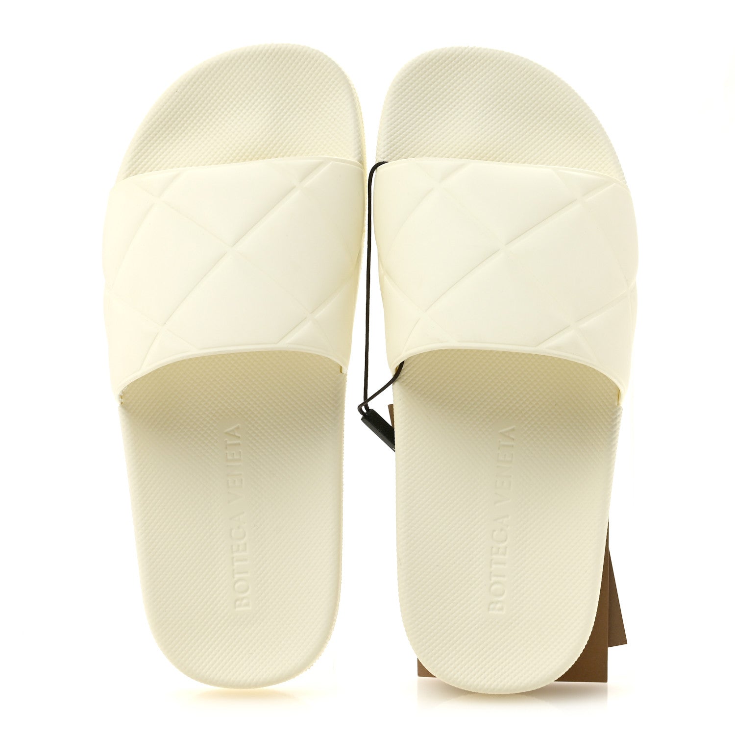 Bottega Veneta Rubber The Slider Sandals 37 Sea Salt 2 of 8