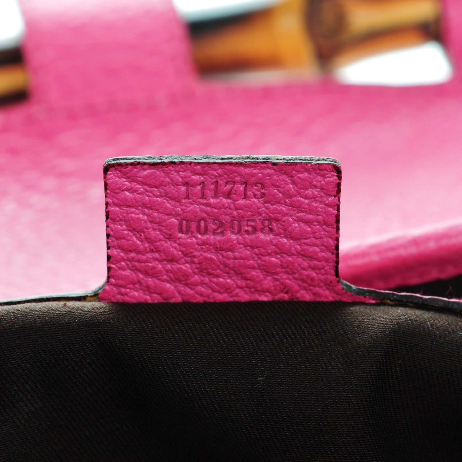 Gucci Calfskin Bamboo Bullet Satchel Pink 7 of 8