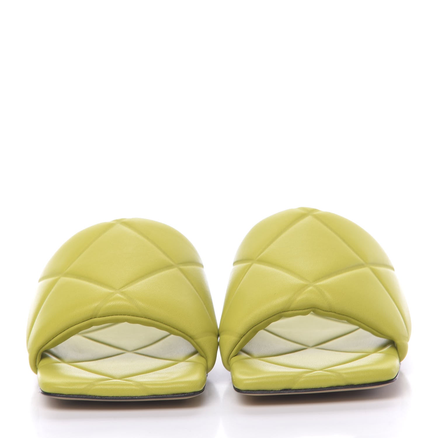 Bottega Veneta Nappa Quilted Rubber Lido Flat Sandals 36 Kiwi 2 of 7