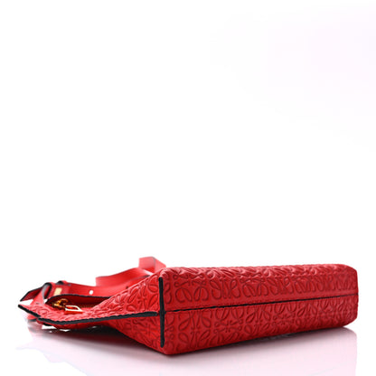 Loewe Calfskin Embossed Mini Repeat T Crossbody Bag Red 5 of 9