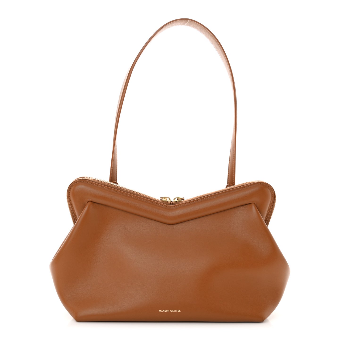 Smooth Calfskin M Frame Bag Camel