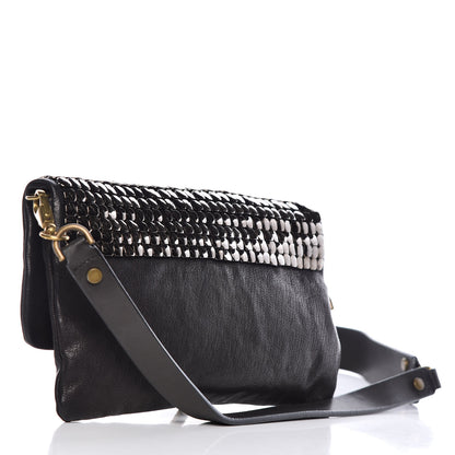 Lanvin Calfskin Studded Shoulder Bag Black 3 of 8