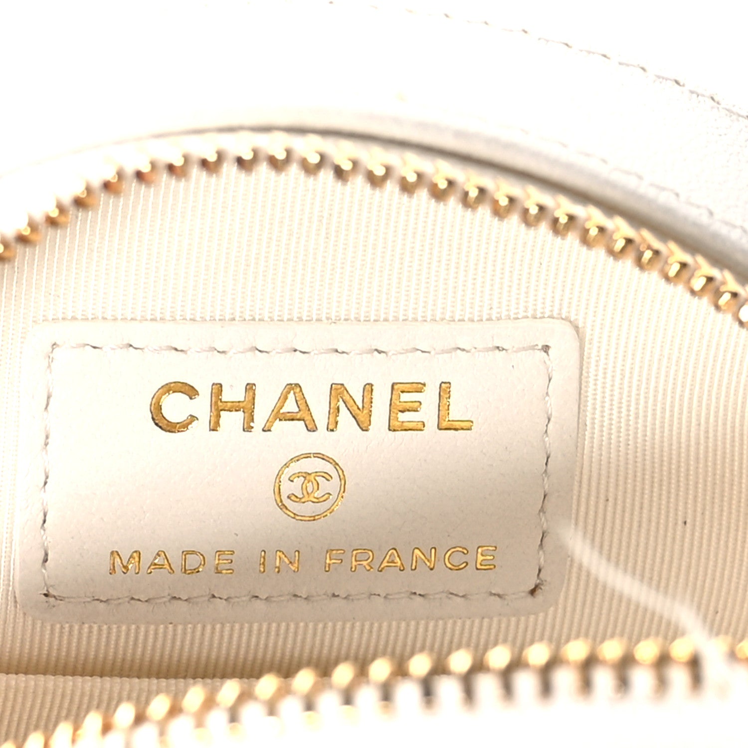 Chanel Lambskin Fur Quilted Round Clutch With Chain Ivory 6 of 11
