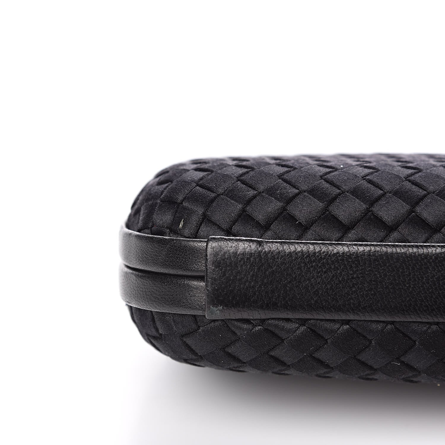 Bottega Veneta Satin Intreccio Impero Knot Clutch Black 10 of 11