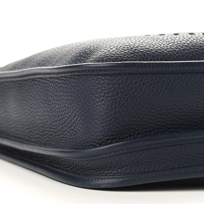 Hermes Taurillon Clemence Evelyne III PM Bleu Nuit 8 of 9
