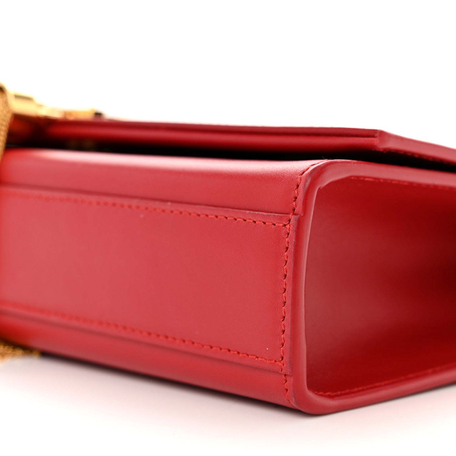 Saint Laurent Smooth Calfskin Medium Classic Monogram Kate Tassel Satchel Lipstick Red 9 of 14