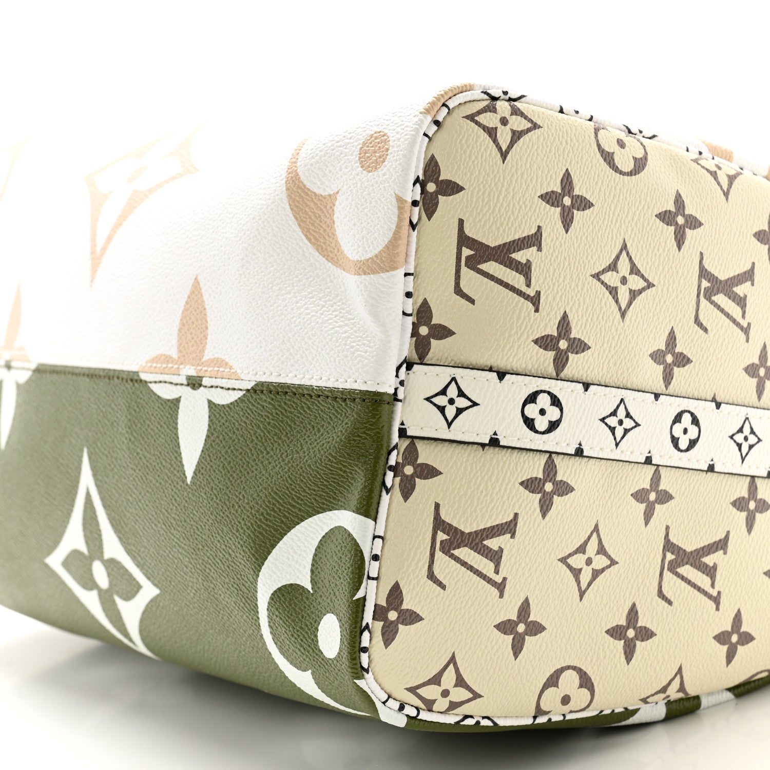 Louis Vuitton Monogram Giant Speedy Bandouliere 30 Kaki Beige 11 of 12