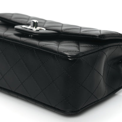 Chanel Lambskin Quilted Mini Rectangular Flap Black 10 of 11