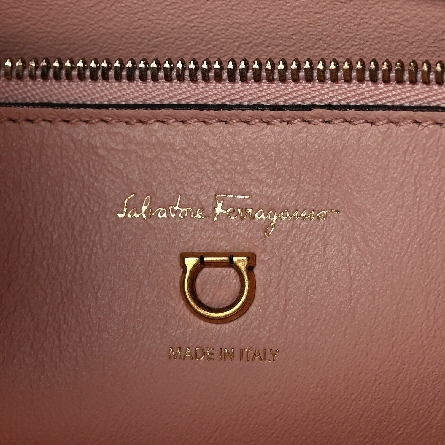 Salvatore Ferragamo Grainy Calfskin Gemini Tote Black Bonbon 6 of 13
