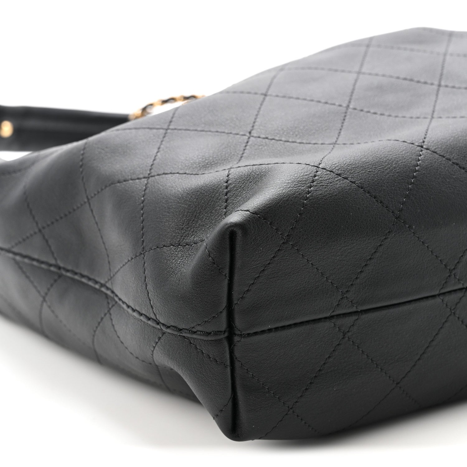 Chanel Calfskin Quilted Maxi Hobo Black 9 of 10