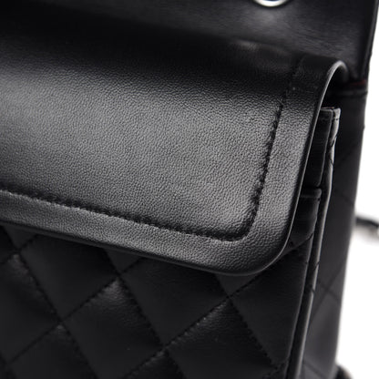 Chanel Lambskin Quilted Small Double Flap Black 9 of 13