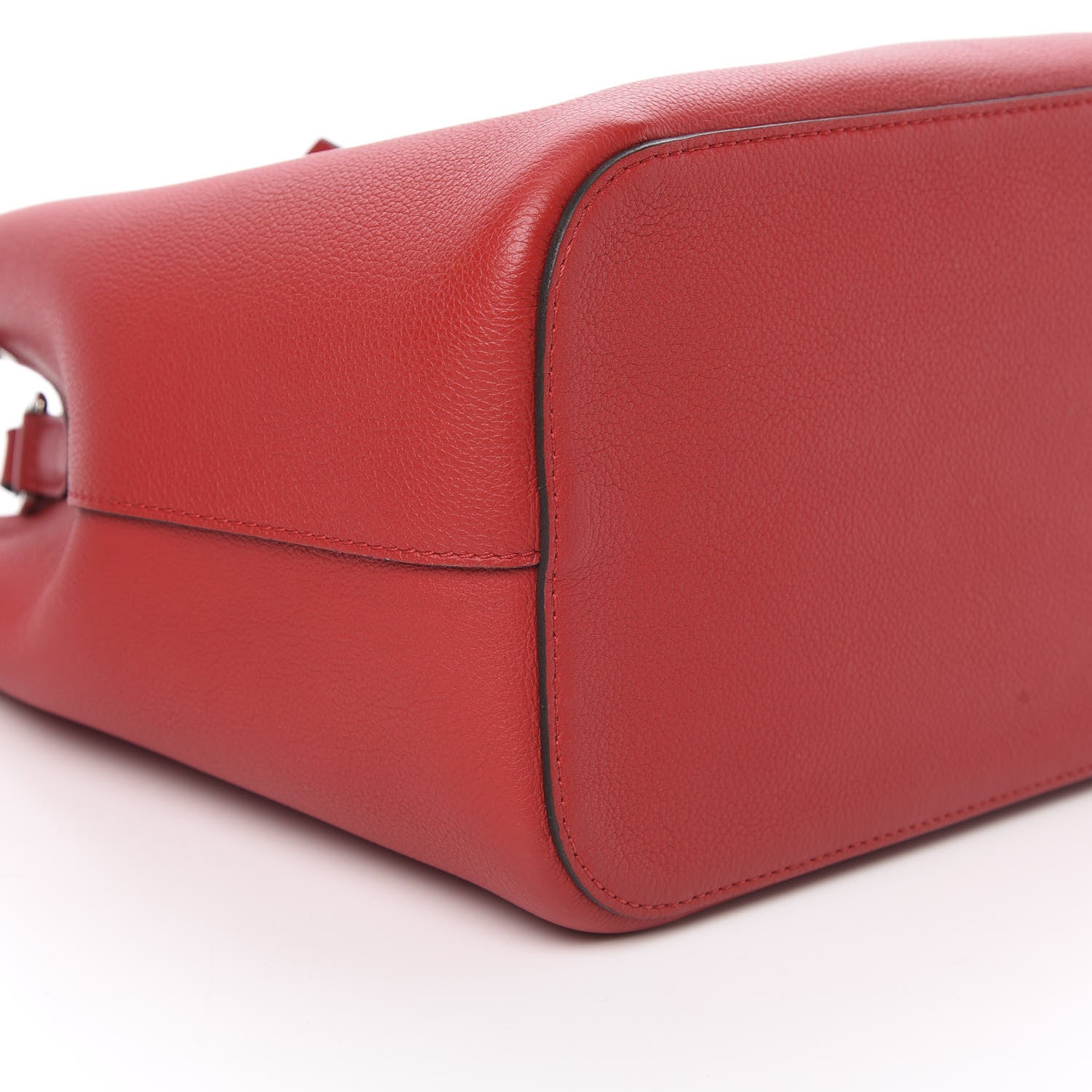 Louis Vuitton Calfskin Lockme Bucket Rubis 9 of 9