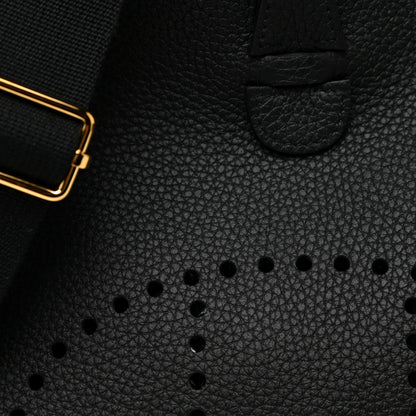 Hermes Taurillon Clemence Evelyne III PM Black 8 of 11