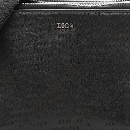 Christian Dior Calfskin Oblique Galaxy Perforated Messenger Black Multicolor 7 of 9