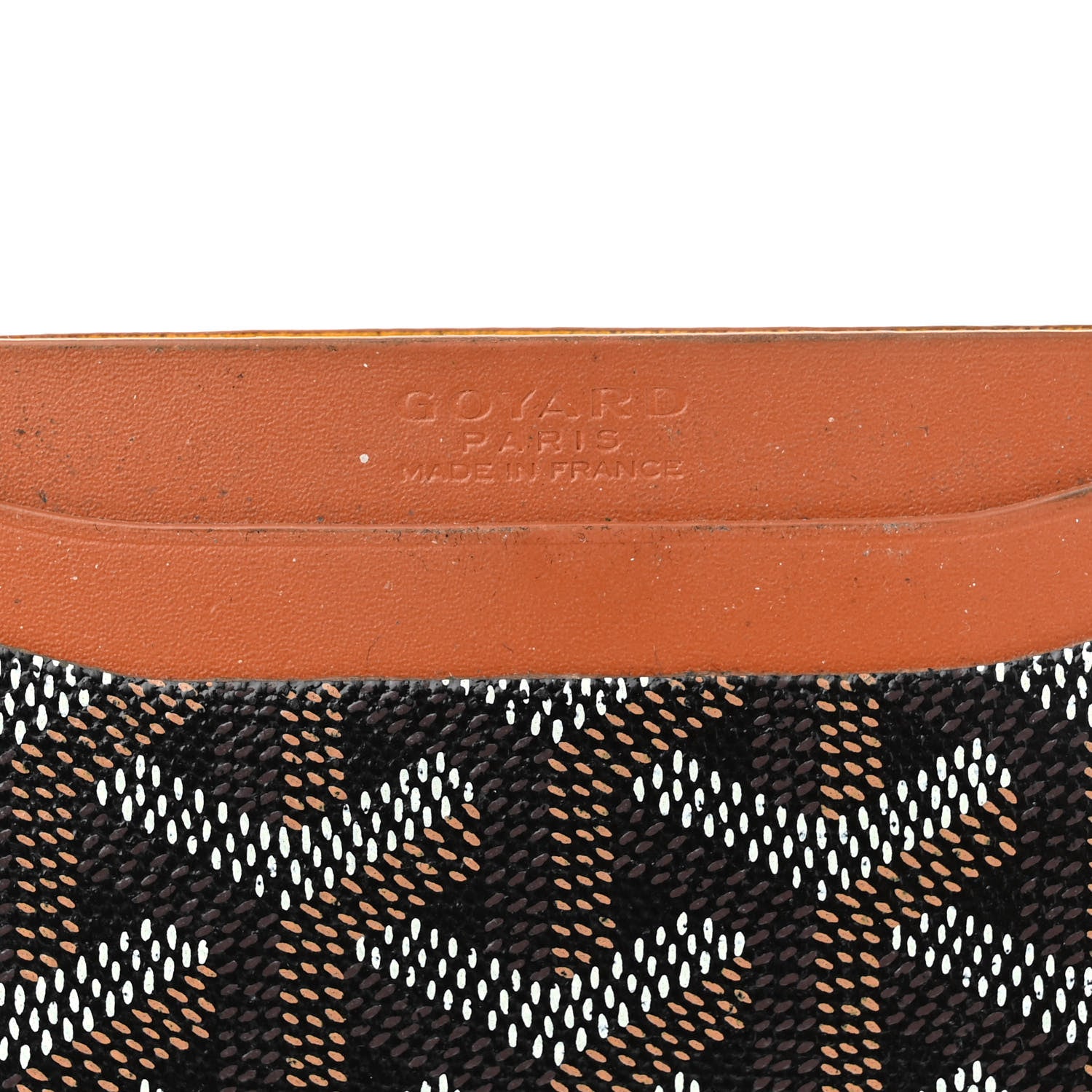 Goyard Goyardine Saint Sulpice Card Holder Black Gold 6 of 14