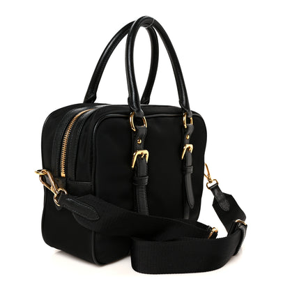 Prada Tessuto Nylon Saffiano Bauletto Black 3 of 10