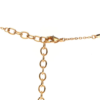 Louis Vuitton Nanogram Name Tag Necklace Gold 7 of 7