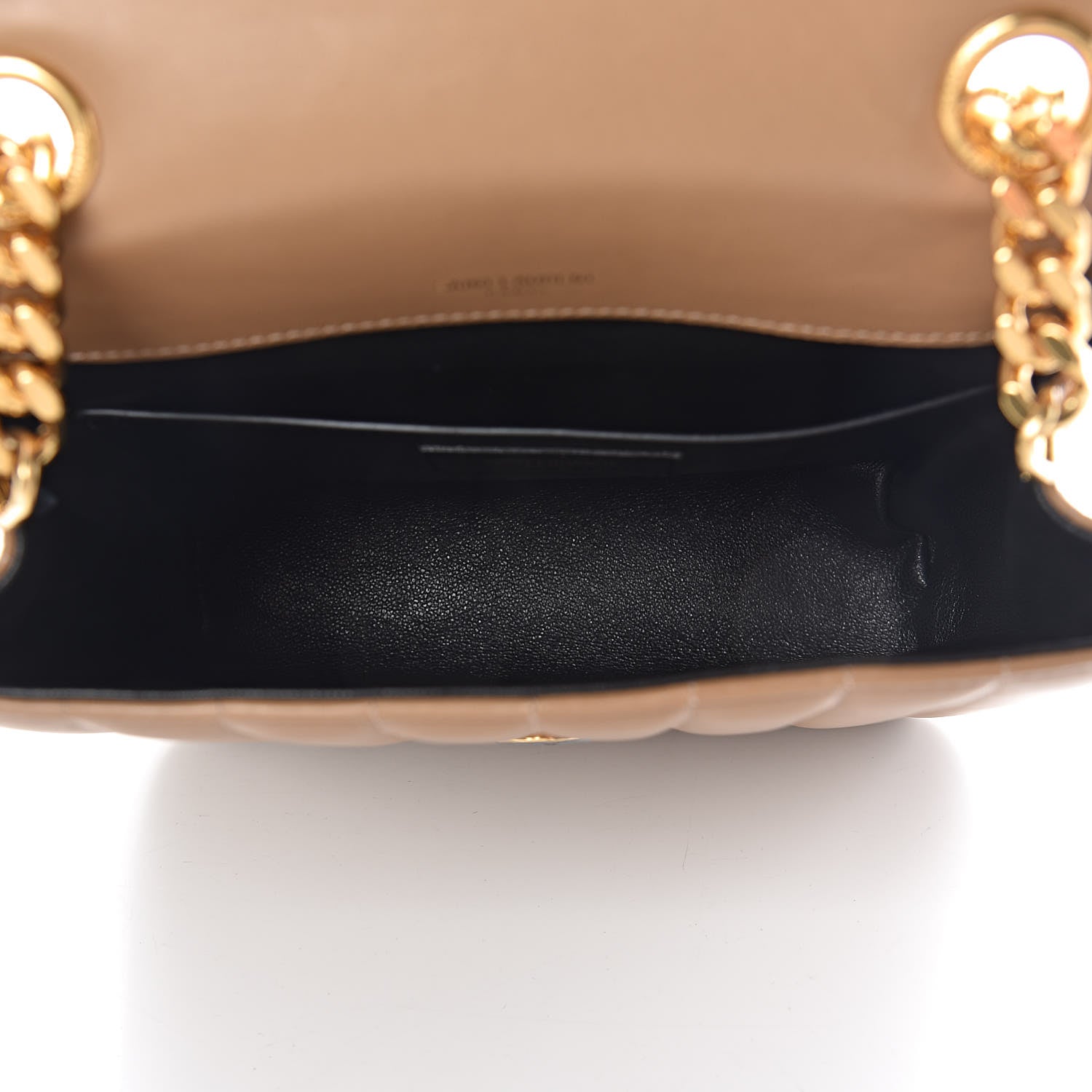 Saint Laurent Lambskin Matelasse Monogram Medium Vicky Chain Bag Brown 5 of 10