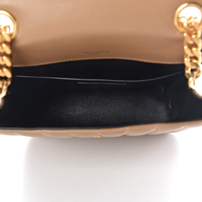 Saint Laurent Lambskin Matelasse Monogram Medium Vicky Chain Bag Brown 5 of 10
