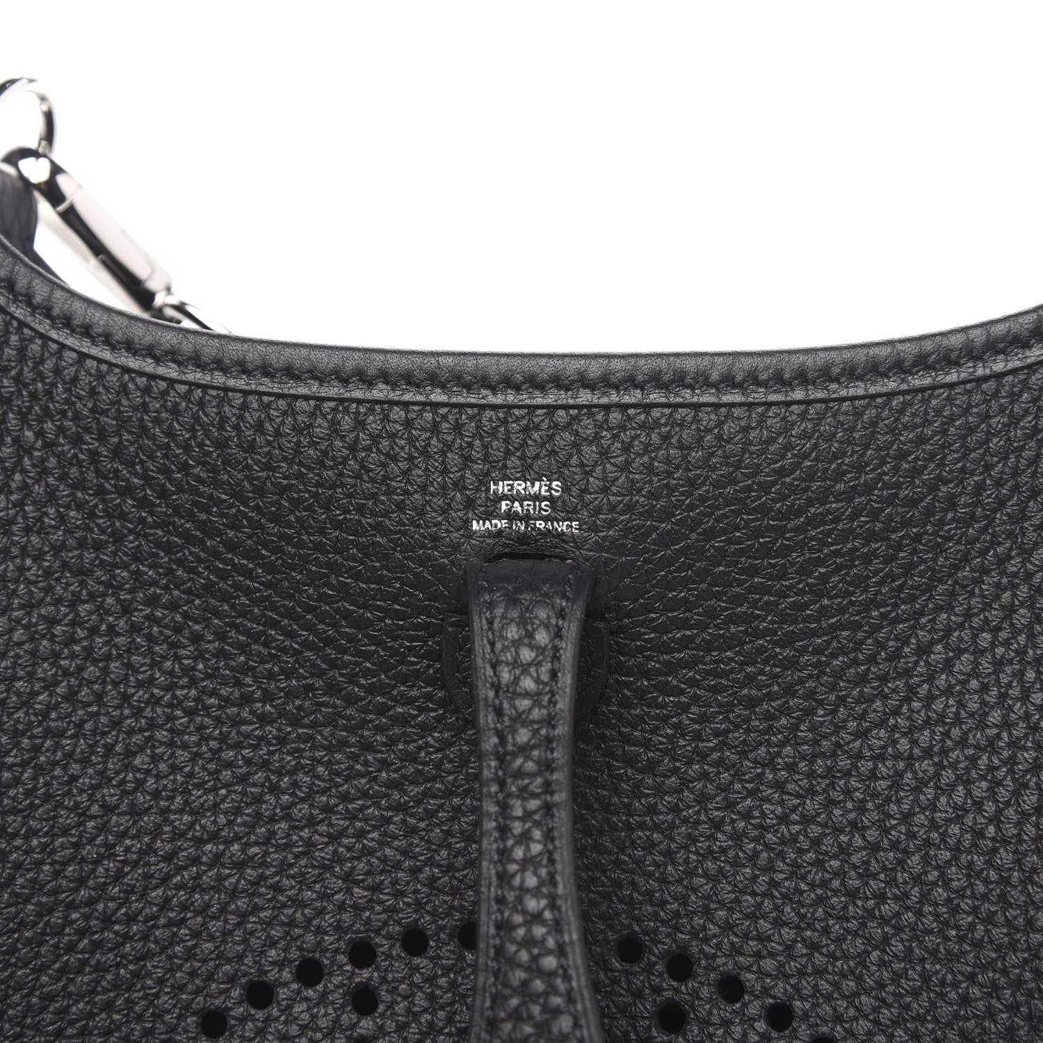 Hermes Taurillon Clemence Evelyne TPM Black 6 of 10
