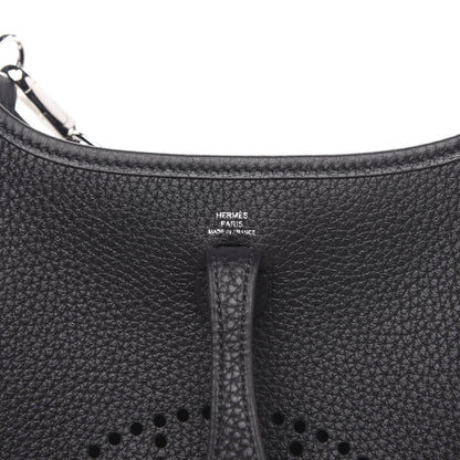 Hermes Taurillon Clemence Evelyne TPM Black 6 of 10