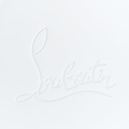 Christian Louboutin Faux Shearling Embroidered Pool Donna Flat Slide Sandals 35 White 9 of 11
