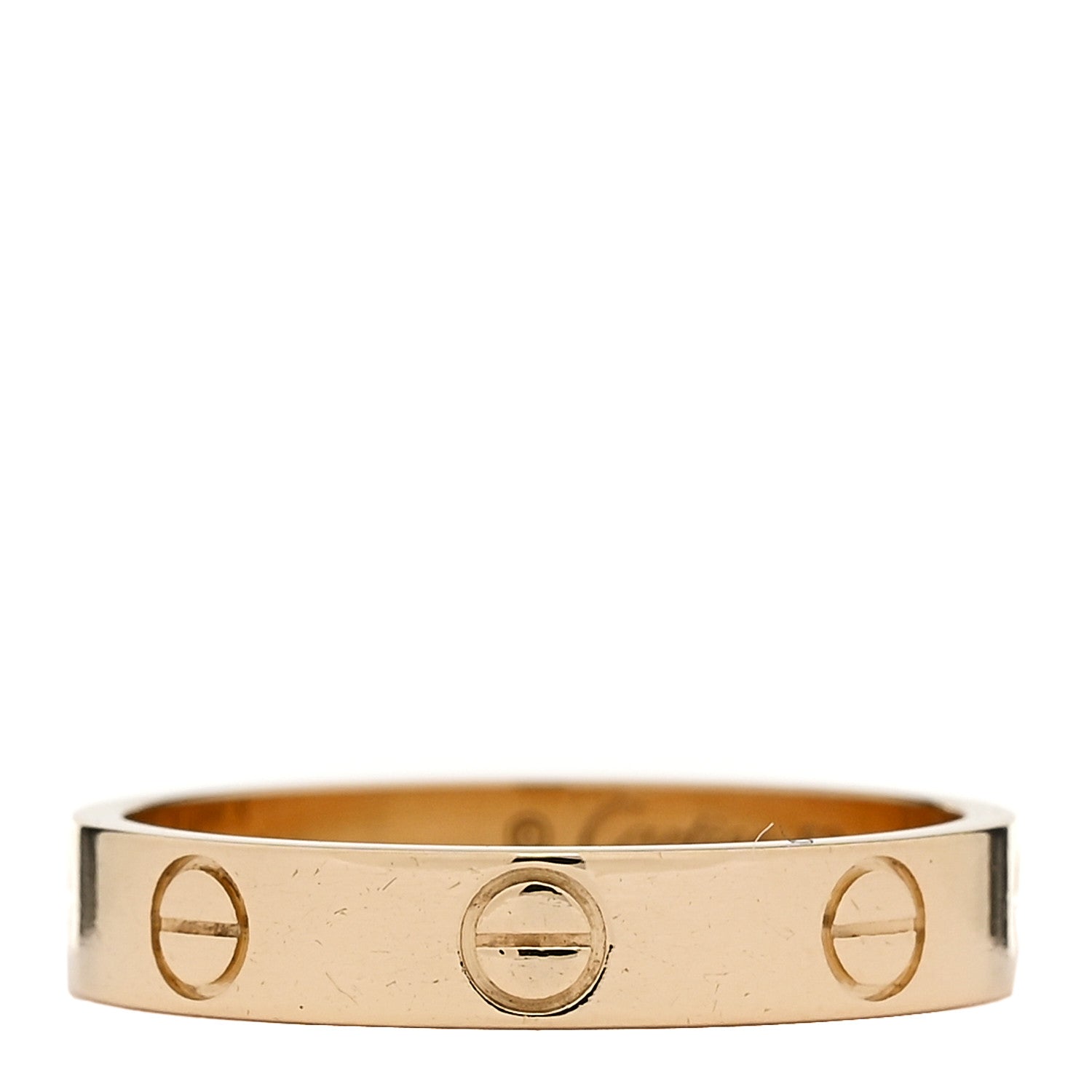 Cartier 18K Yellow Gold 3.5mm LOVE Wedding Band Ring 53 6.5 1 of 4