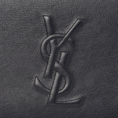 Saint Laurent Calfskin Monogram Large Belle De Jour Clutch Navy 7 of 10