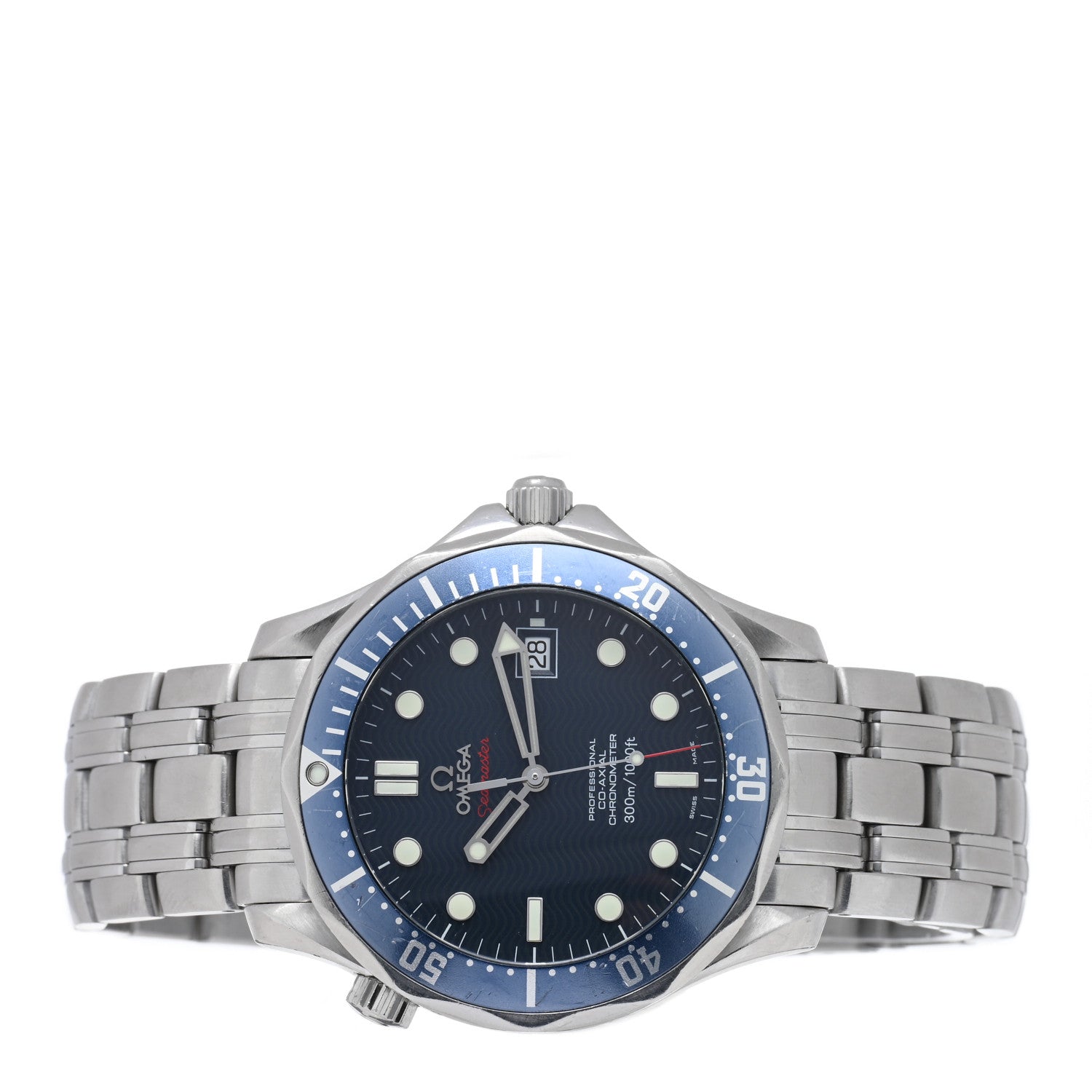 Omega Stainless Steel 41mm Seamaster Diver 300M Co-Axial Automatic Watch Blue 2220.80.00 2 of 5